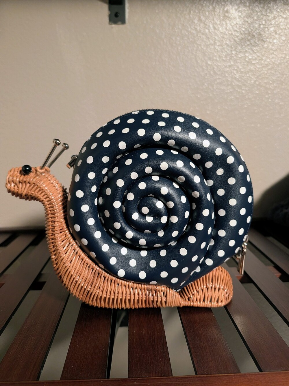LIMITED EDITION Kate Spade Enchanted Scarlett Snail Wicker Crossbody